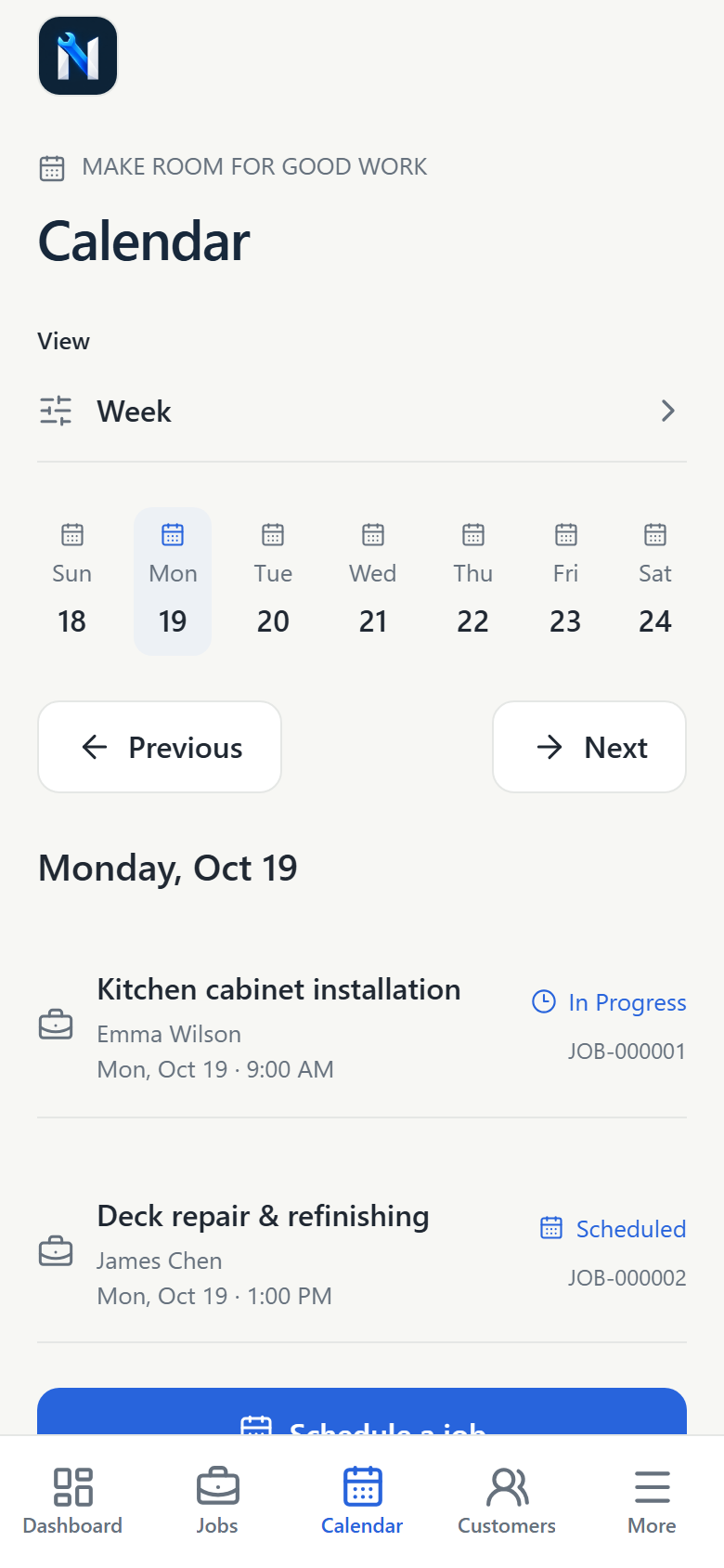 See the week ahead