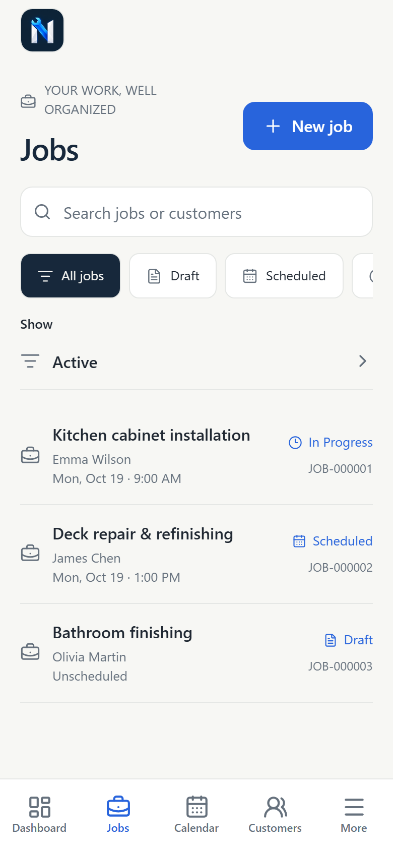 Every job, moving forward